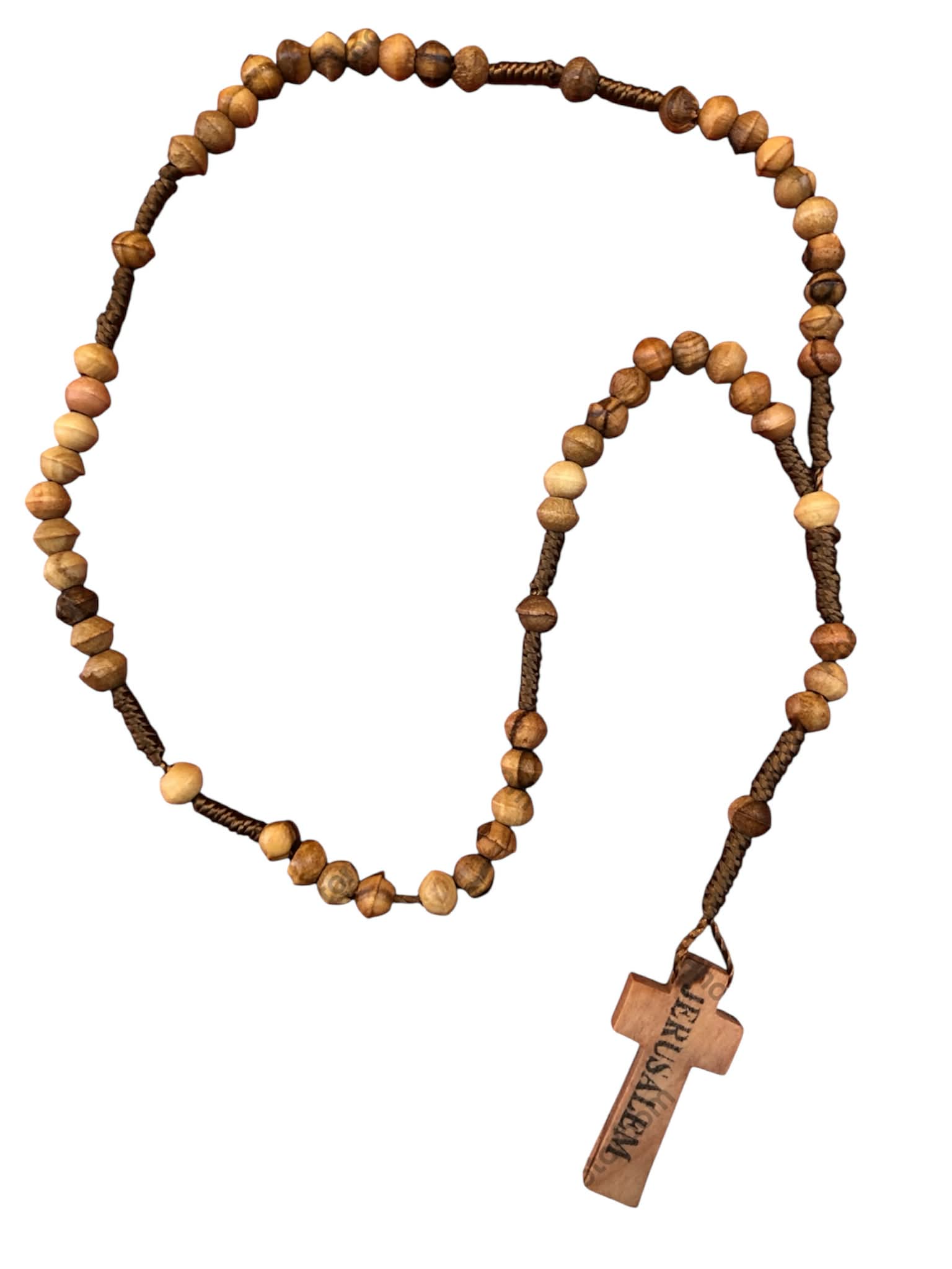 Medium Beads Olive wood Rosary - Rope