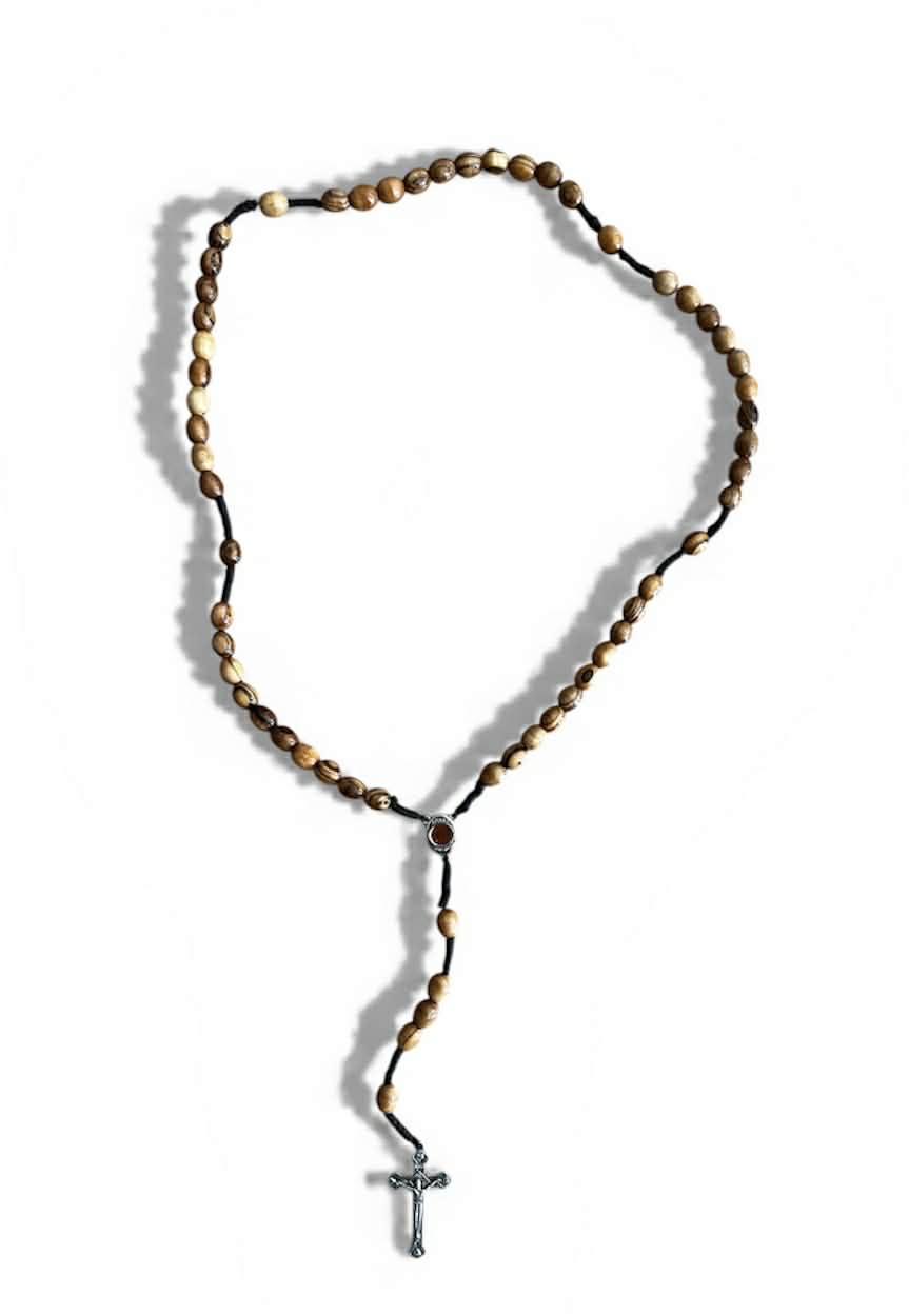 Olive Wood Rosary Rope w/soil