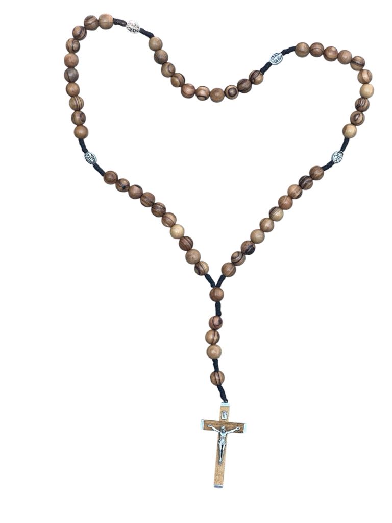 Olive Wood Rosary - Rope