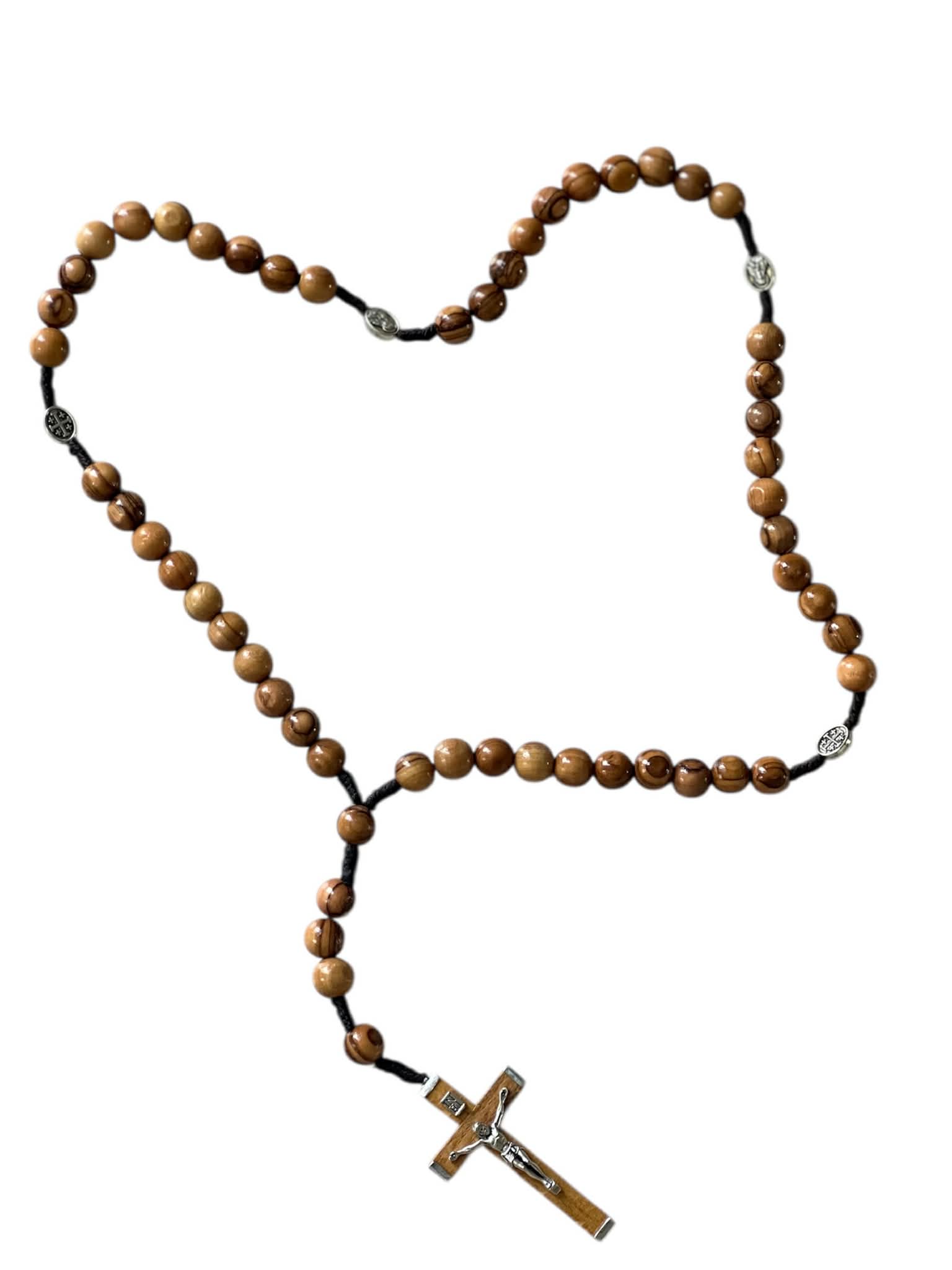 Olive Wood Rosary - Rope