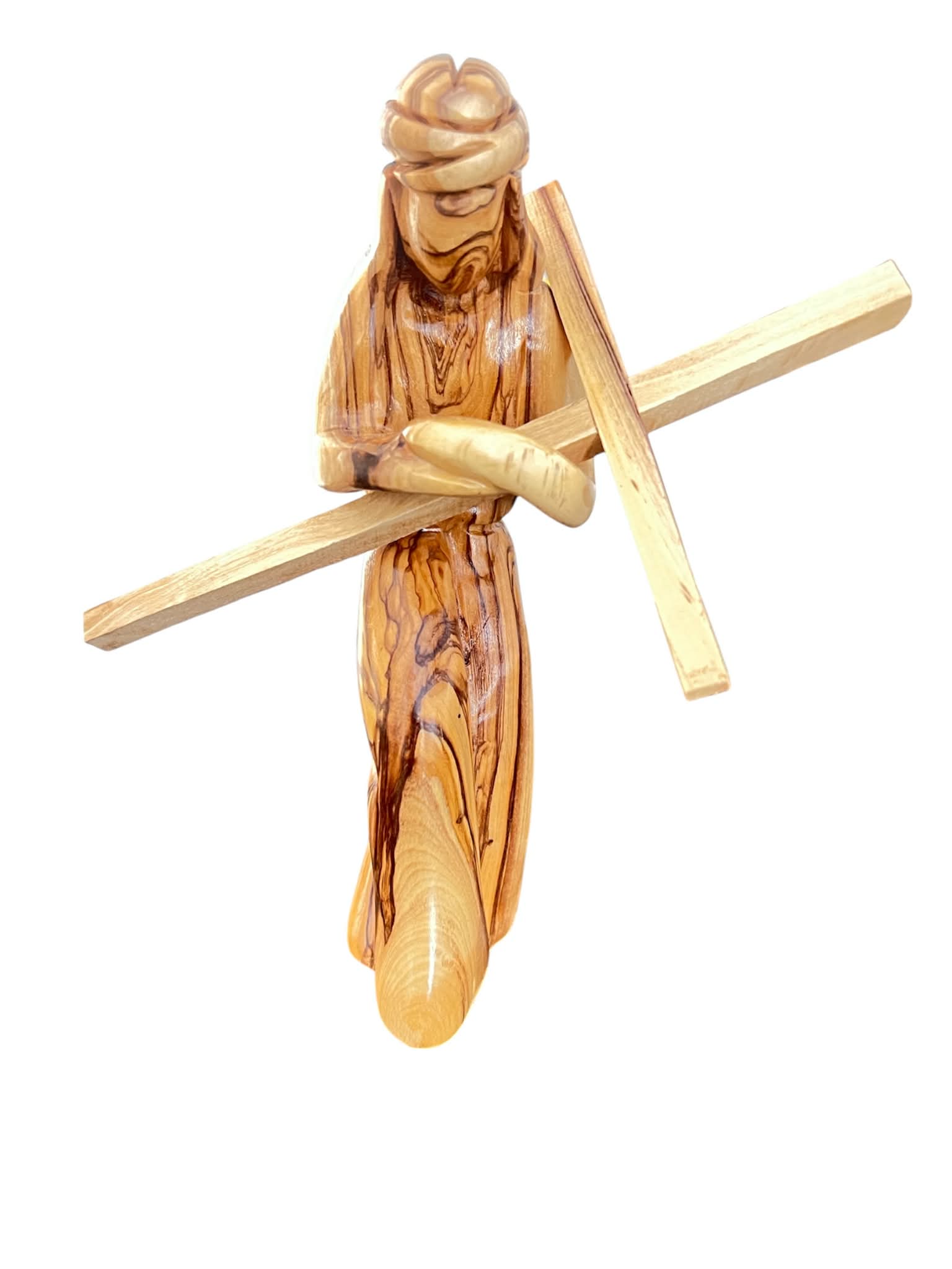 Faceless Standing Jesus Carrying the Cross Statue