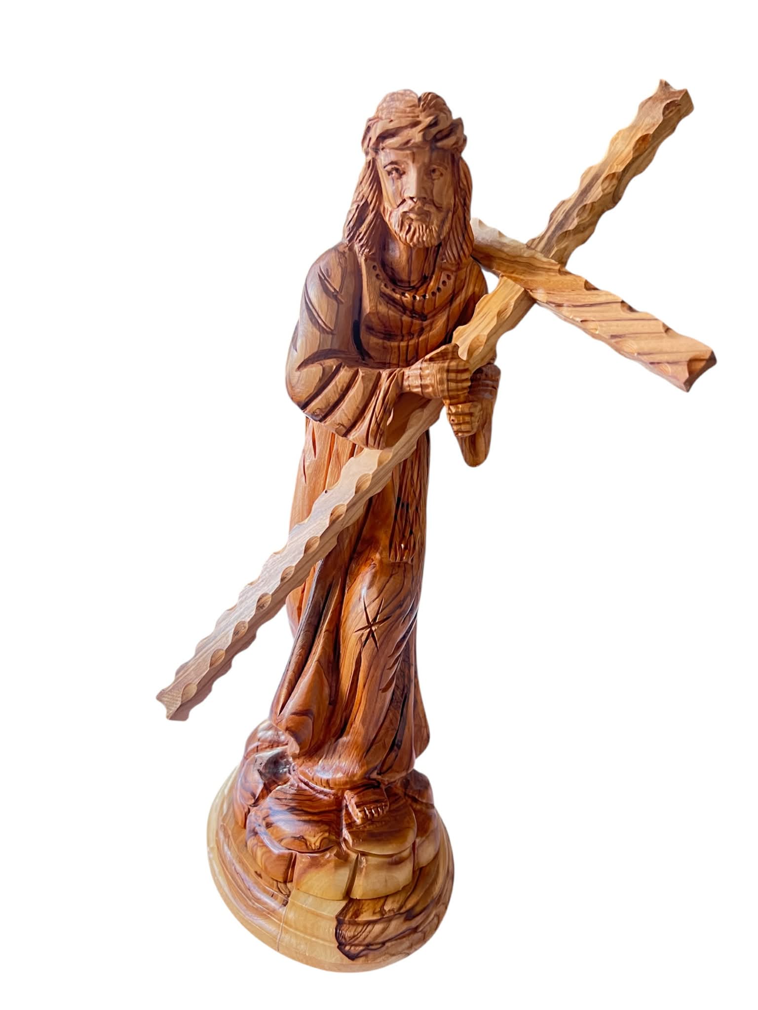 Detailed Large Jesus Carrying the cross Statue
